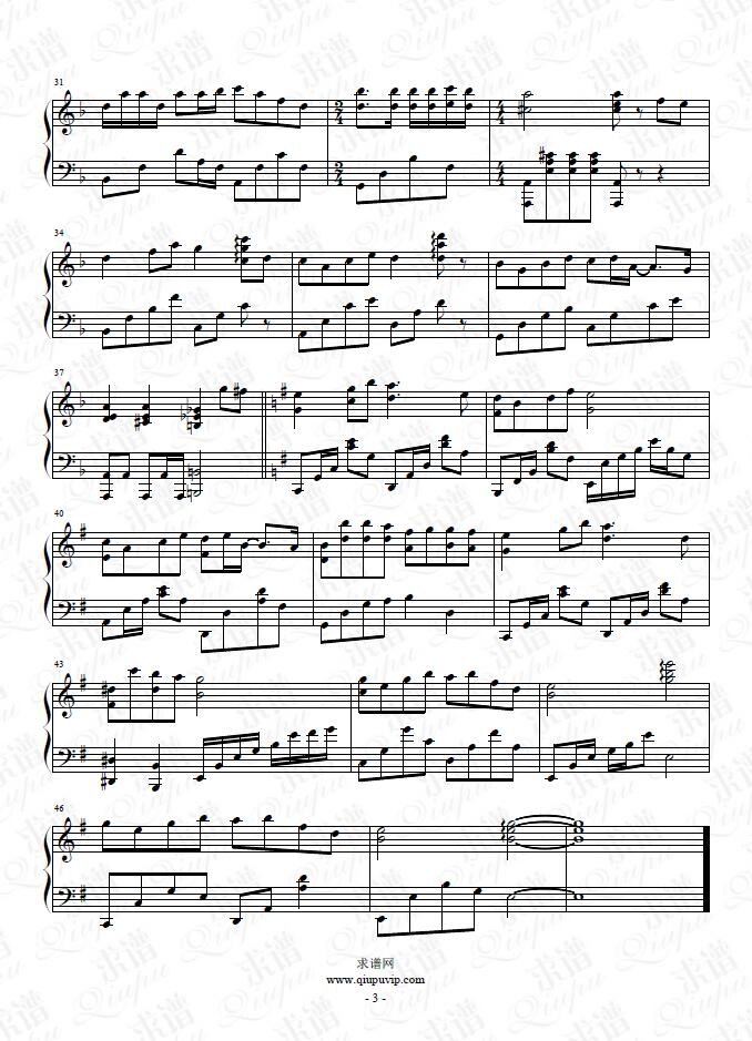 《大城小事》钢琴谱由求谱网制作，并提供《大城小事》钢琴曲在线试听，《大城小事》钢琴谱（五线谱）下载
