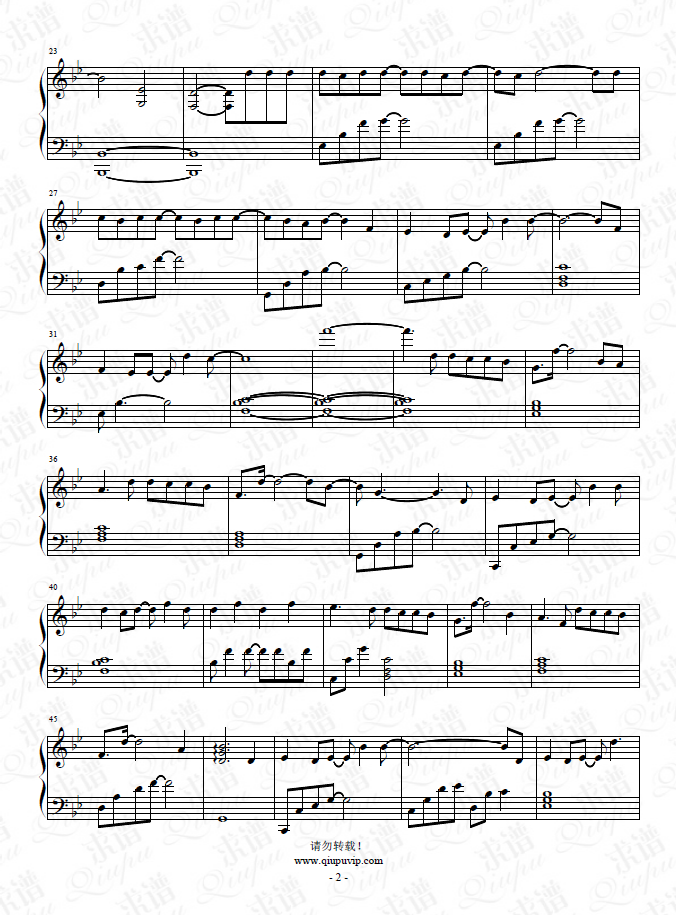 《哑巴》钢琴谱由求谱网制作，并提供《哑巴》钢琴曲在线试听，《哑巴》钢琴谱（五线谱）下载