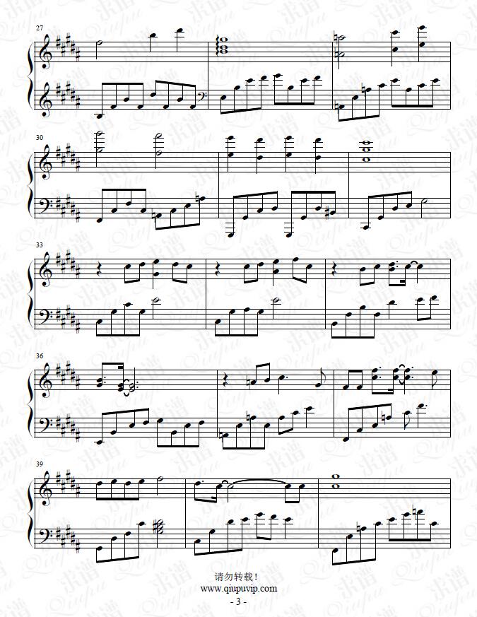 《愿》钢琴谱由求谱网制作，并提供《愿》钢琴曲在线试听，《愿》钢琴谱（五线谱）下载