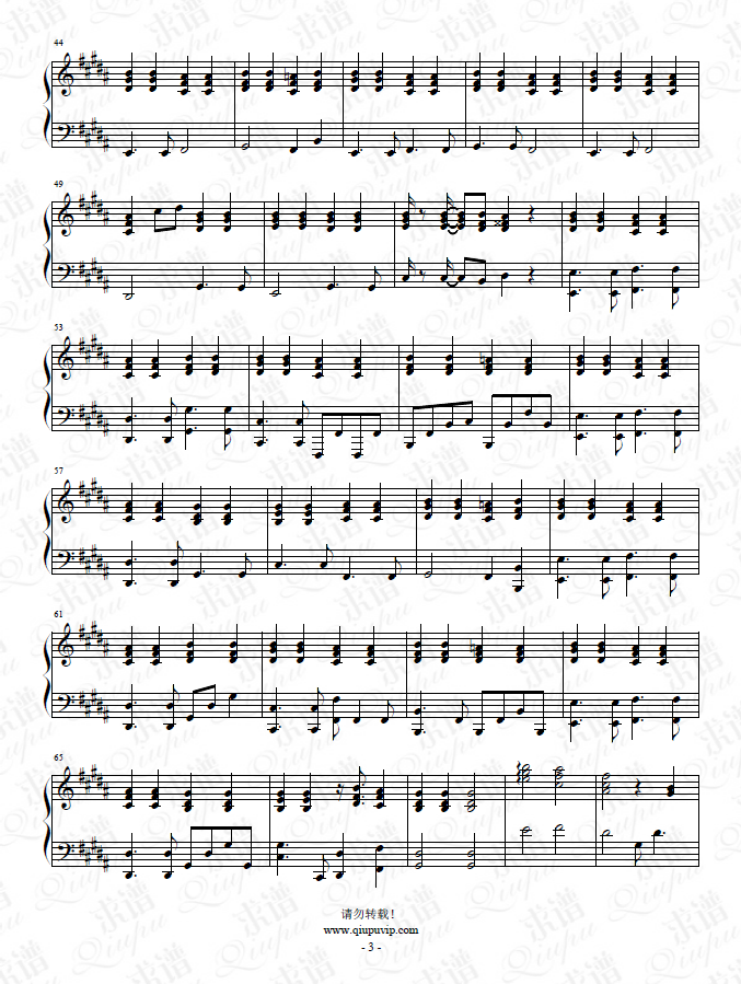 《藏海花开》钢琴谱（钢琴弹唱）由求谱网制作，并提供《藏海花开》钢琴曲在线试听，《藏海花开》钢琴谱（五线谱）下载