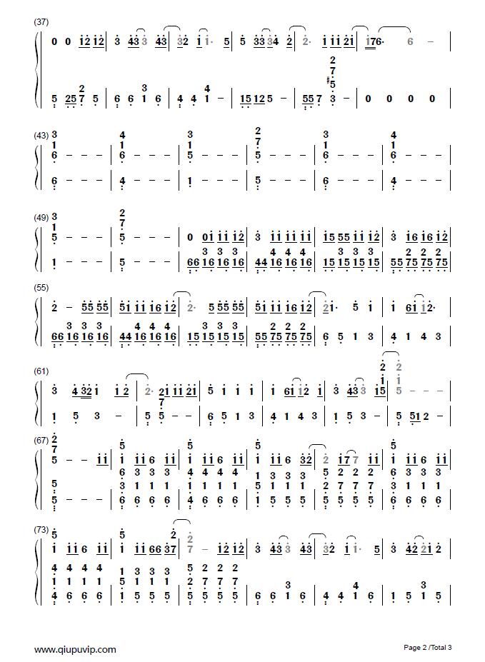 下坠falling(简谱)