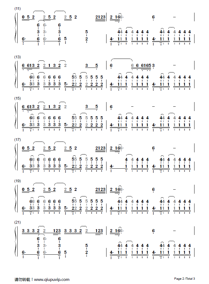 waitwaitwait(简谱)