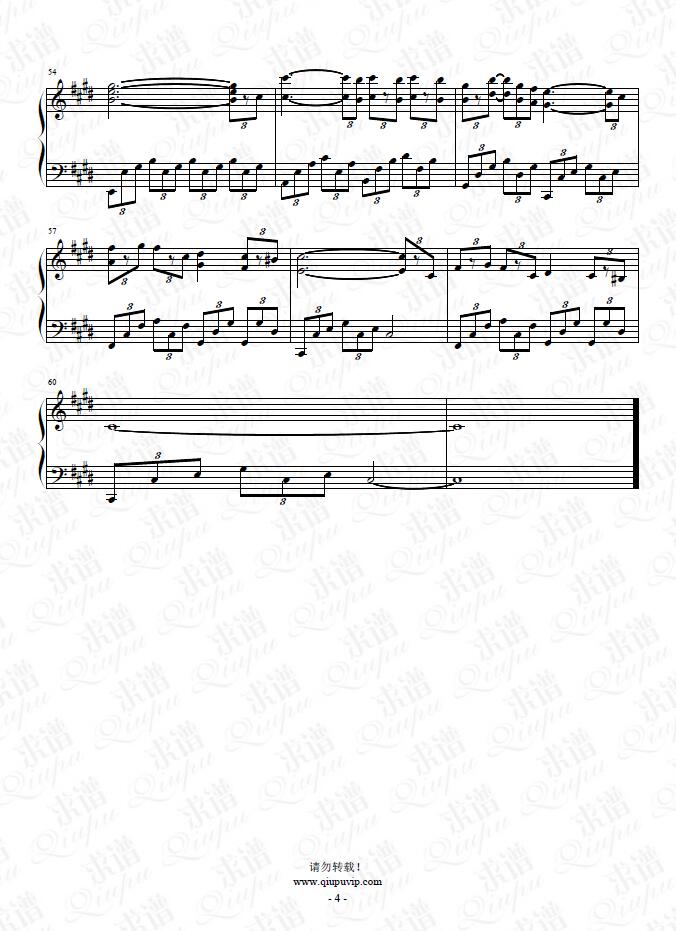 星_杨宗纬_钢琴谱_求谱网