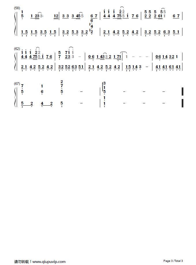 wedding bell(简谱)