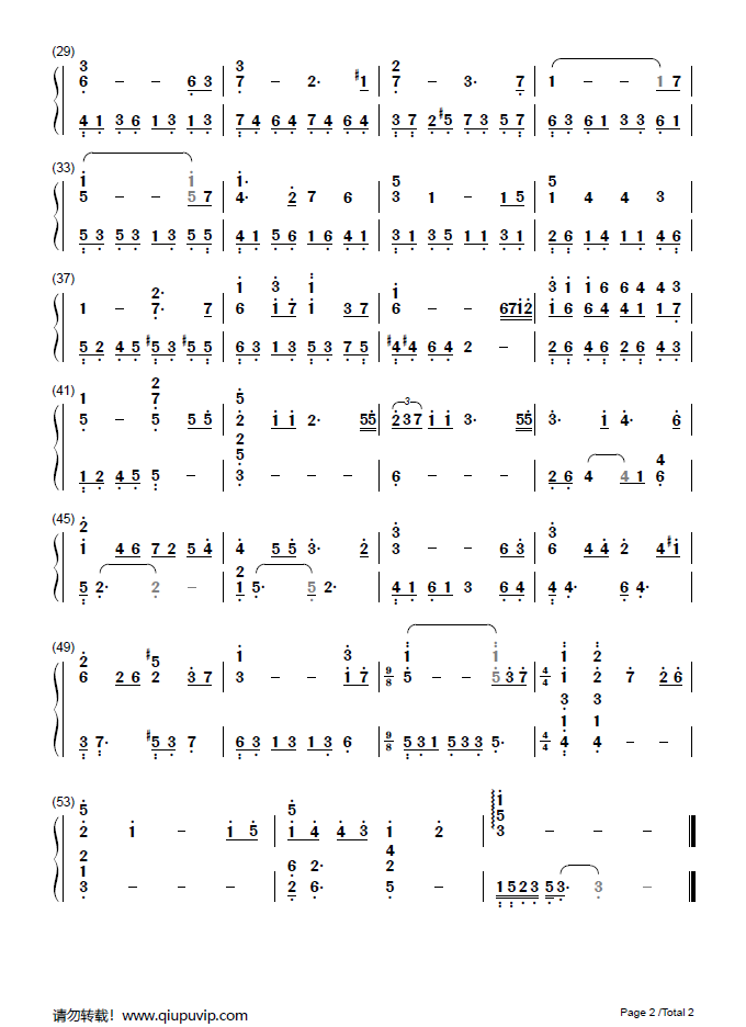 fairytaleduover简谱