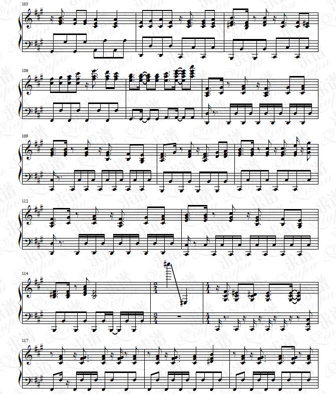 Double（Action Piano Form 2）钢琴谱